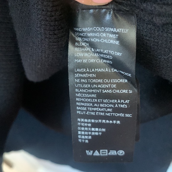 Anthropologie Black Elise Ribbed Sweater Cardigan Top W-148 Size Small - Picture 10 of 13